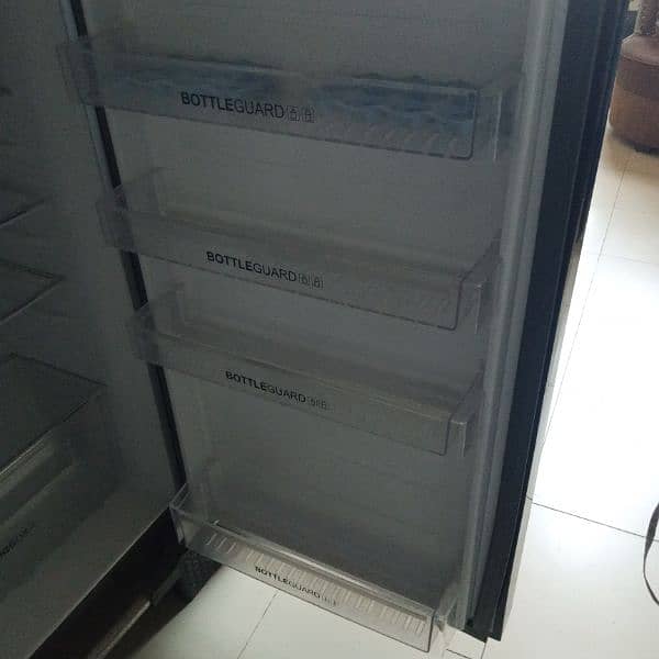 Haier Red Glass Door Fridge 5