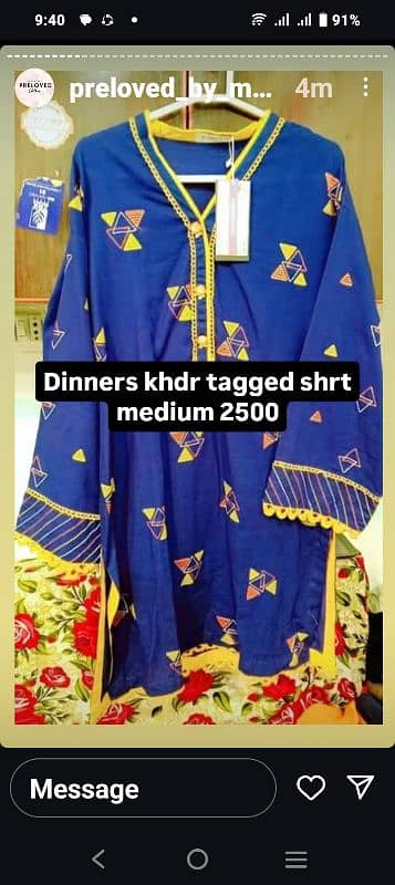 sohaye by dinners khaddar shirt new 0