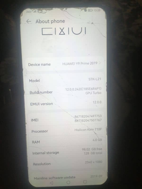 HUAWEI y9 prime 4.128 03057953182 2