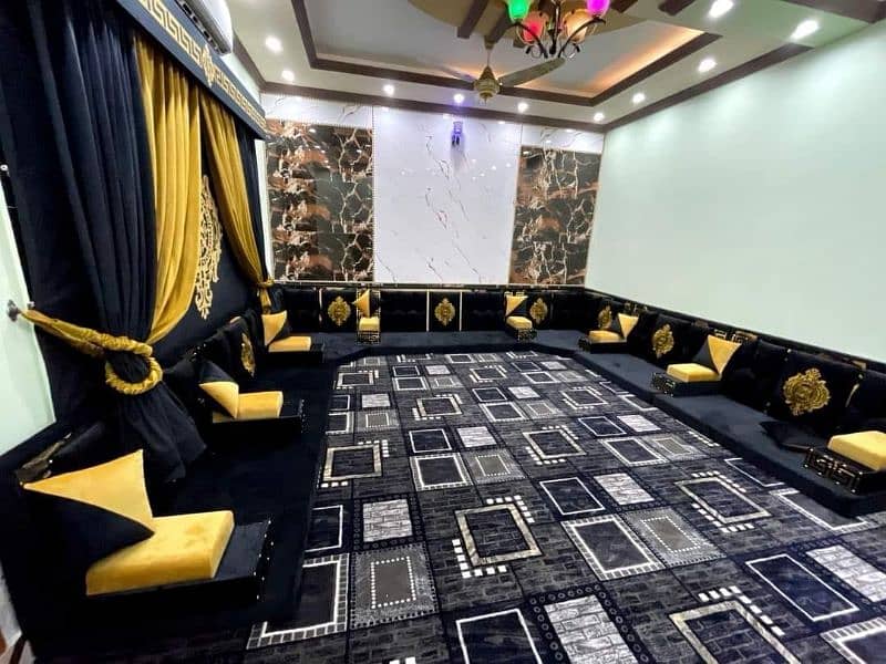 Arabic MajLis Sofa /Arabi Majlis | Saudi Majlis | Hujra Bethak | Sofa. 4