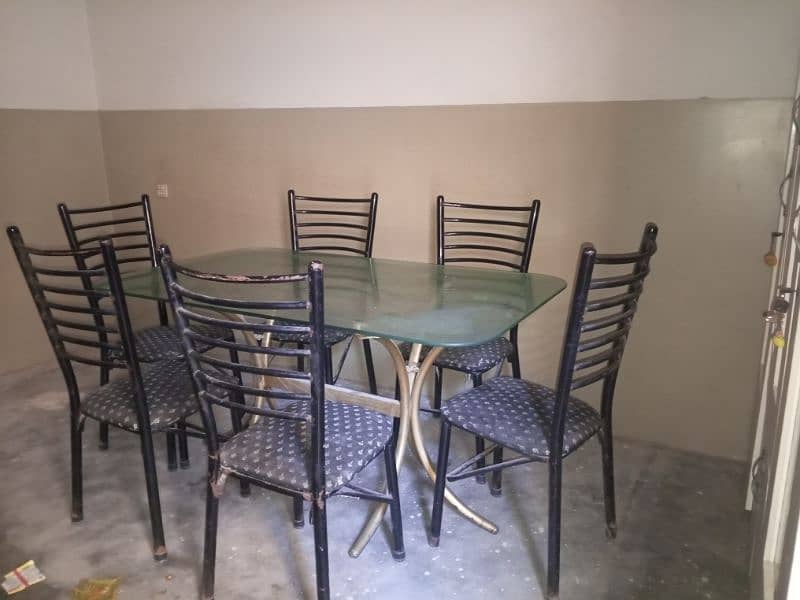 dining table with six chairs 0