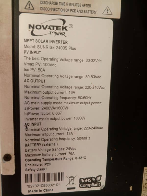 Novatek 1.6kw inverter 2