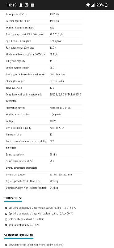 150 KVA Perkin's generator 5