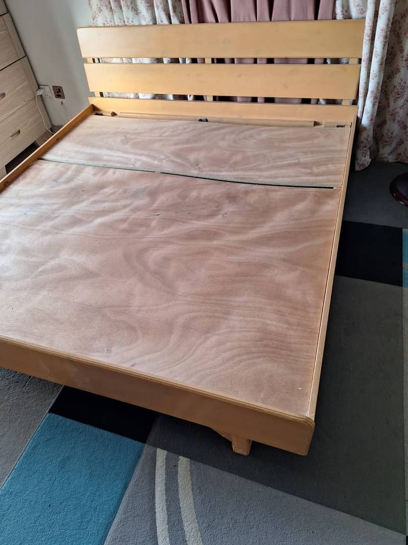 Solid Wood Bed Frame for Sale - Minimalist Design- King size 1