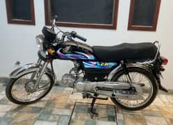 Honda | CD 70 | Balck 07-2024 (Golden Number)