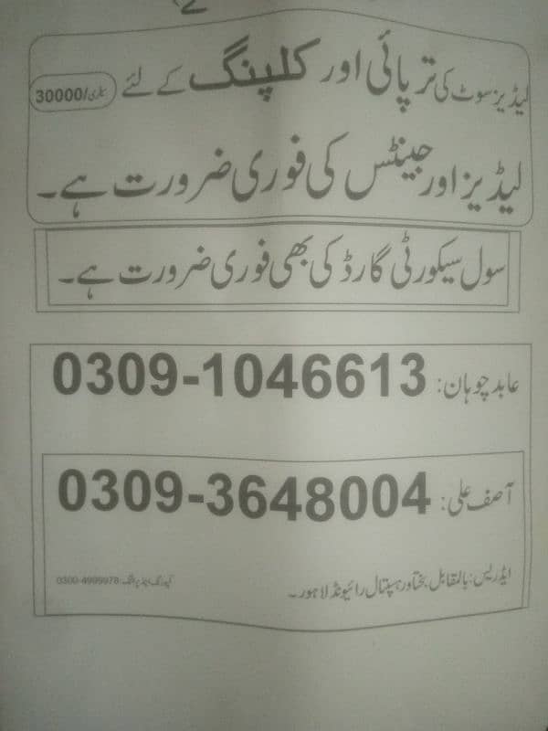 Factory worker required 0