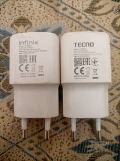 infinix Tecno 18watt adopter