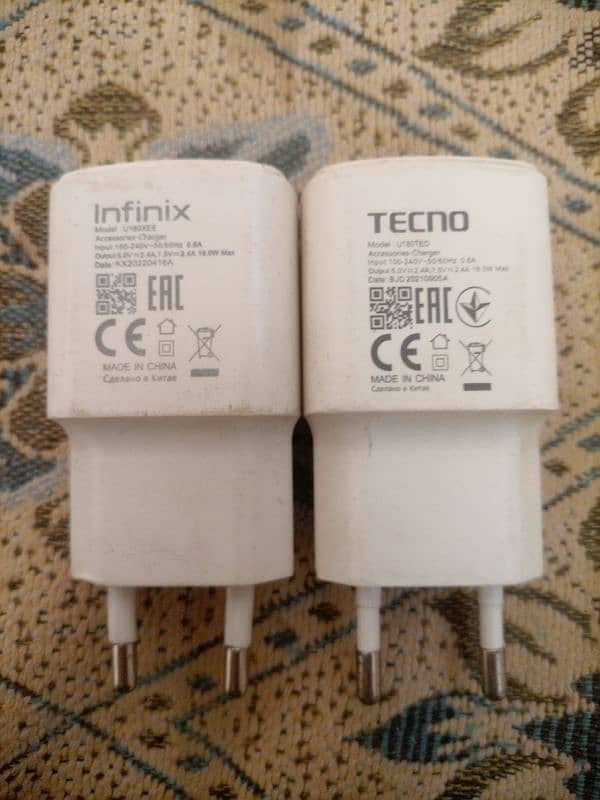 infinix Tecno 18watt adopter 0