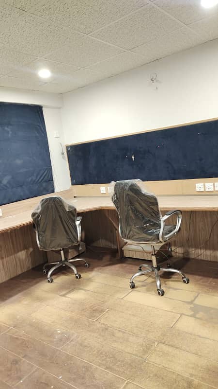 With Lift Fully Furnished Office For Rent In Big Bukhari Comm Near Main Ittihad Road 6