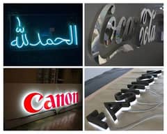 3d sign boards LED sign board / Acrylic Sign boards / Neon lights