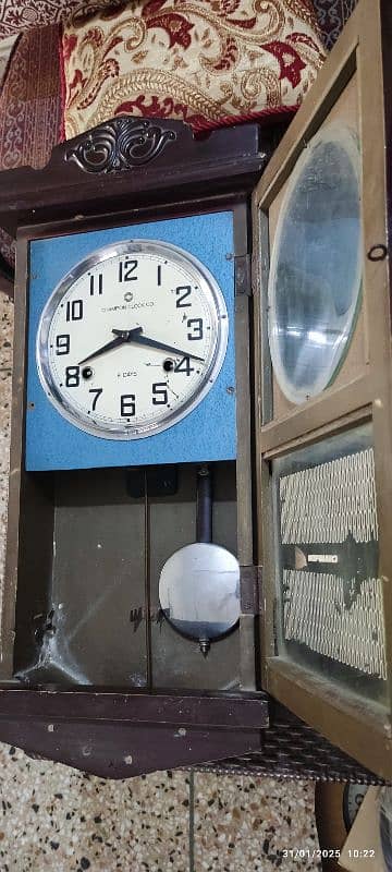 2 in 1 CHAMPION Antique Pendulum wall clock 1