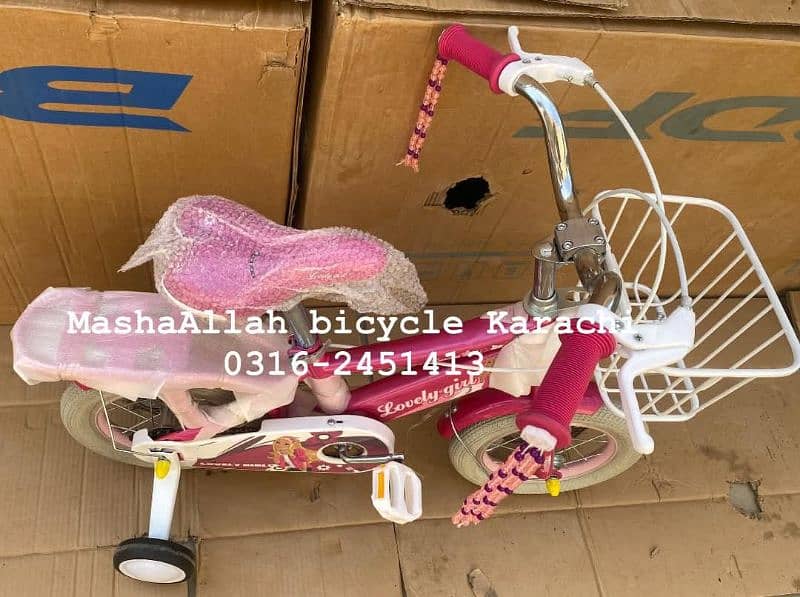 New Barbie 12/16 size bicycle imported box pack 7