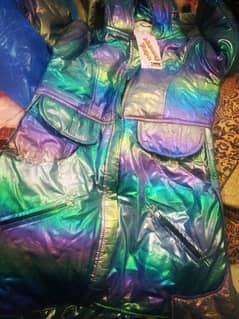 multi color rainbow girls jacket