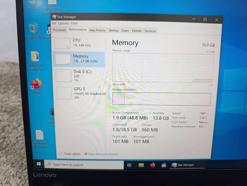 Lenovo x1 Carbon i7 7th gen with 16 GB DDR4 RAM 8