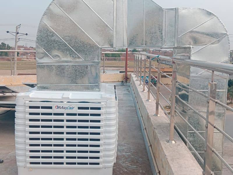 Evaporative air cooling system 1