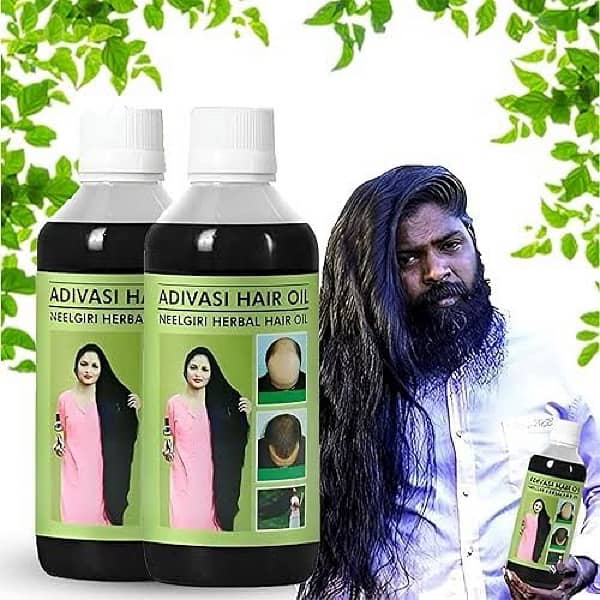 Adivasi Herbal Hair Growth Oil 250ml Natural Hand Made Hair Oil 0