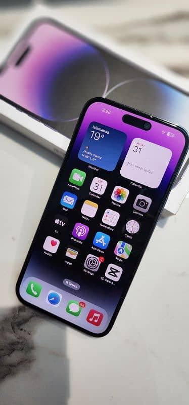 Iphone 14 pro max 256gb Deep Purple Non PTA 2