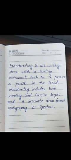 handwriting