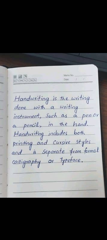 handwriting assigment wrok 0