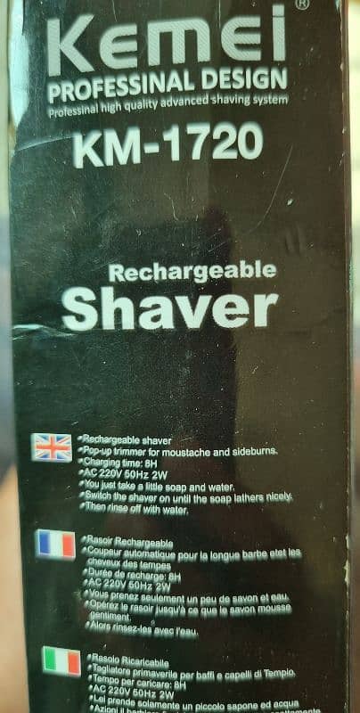 Rechargeable Electric Shaver 6