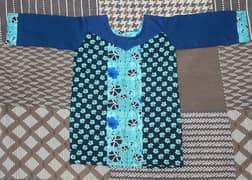 1 Year Baby Girl 2 Piece Dress (Khaddar Fabric) - Fixed Price