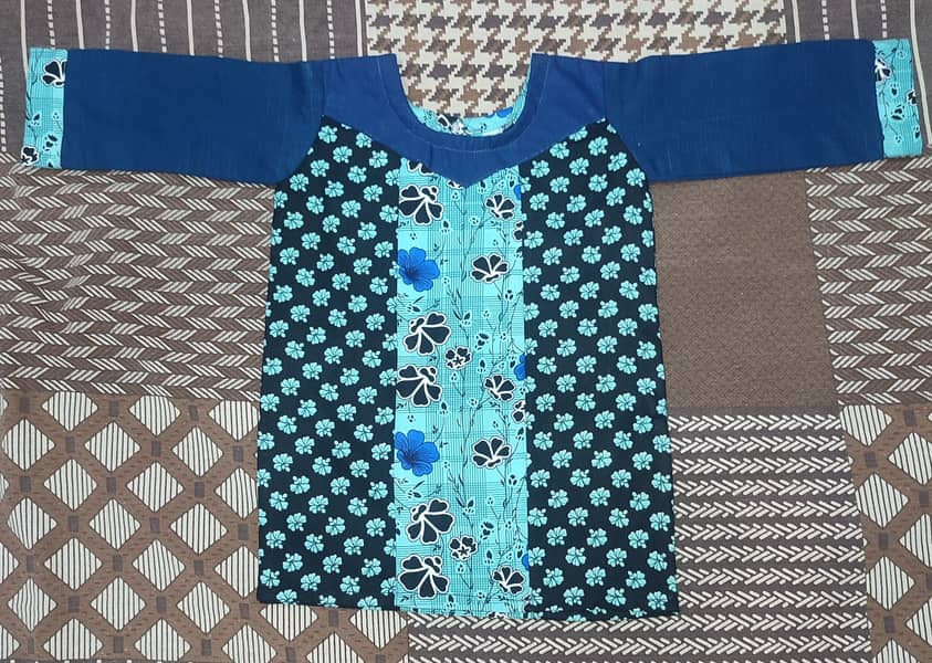 1 Year Baby Girl 2 Piece Dress (Khaddar Fabric) - Fixed Price 0