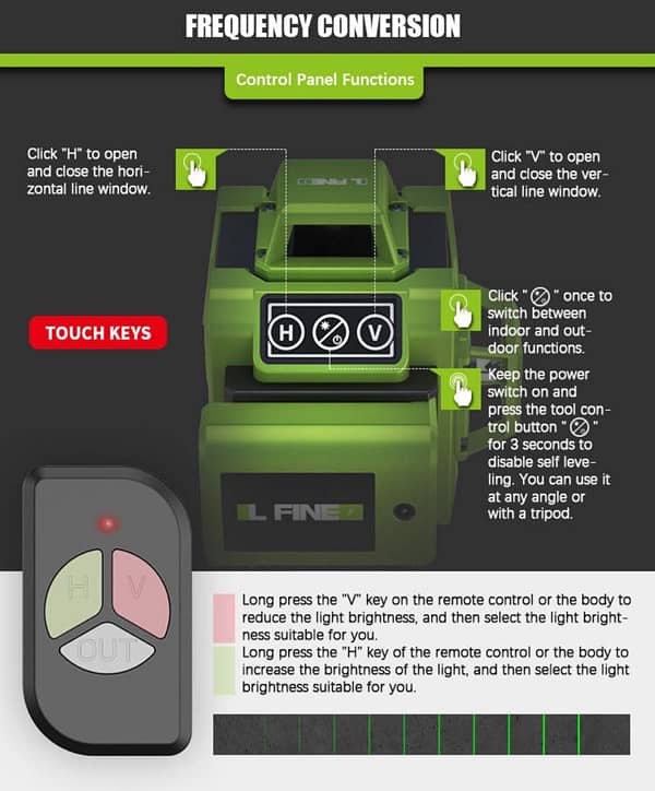 Laser level 4D 16 Lines Auto Leveling 4