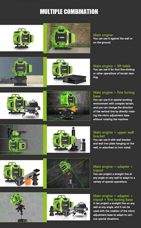 Laser level 4D 16 Lines Auto Leveling 5