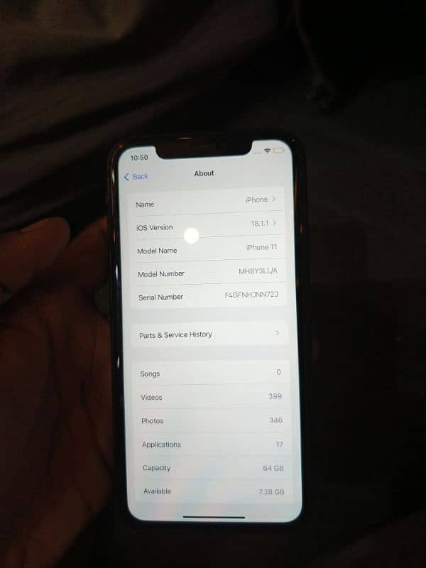 iphone 11 64 gb JV water pack 10