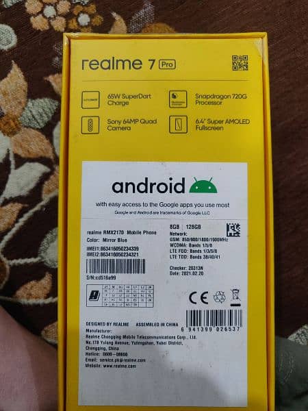 Realme 7 pro 8 128 11