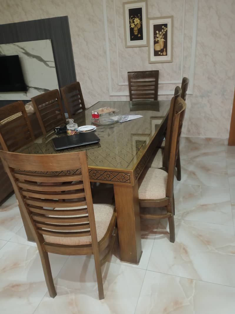 Dinning table with 8 chairs 1