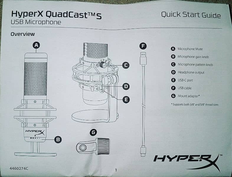 Hyper X QUADCAST s USB MIROPHONE 0