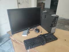 complete setup Dell CPU, Ho 24 inc LCD with keyboard and mouse