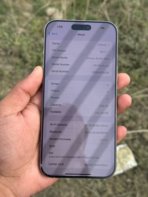 IPHONE 16 PRO MAX FRONT GLASS CRACK 6