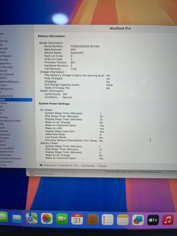 MacBook pro 2019 15" 32/1TB 4