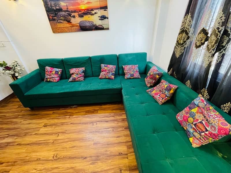 7 seater valvet sofa for sale 1