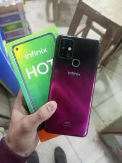 Infinix Hot 10 New conditon 4GB 64GB seald  Complet saman Pta aproved