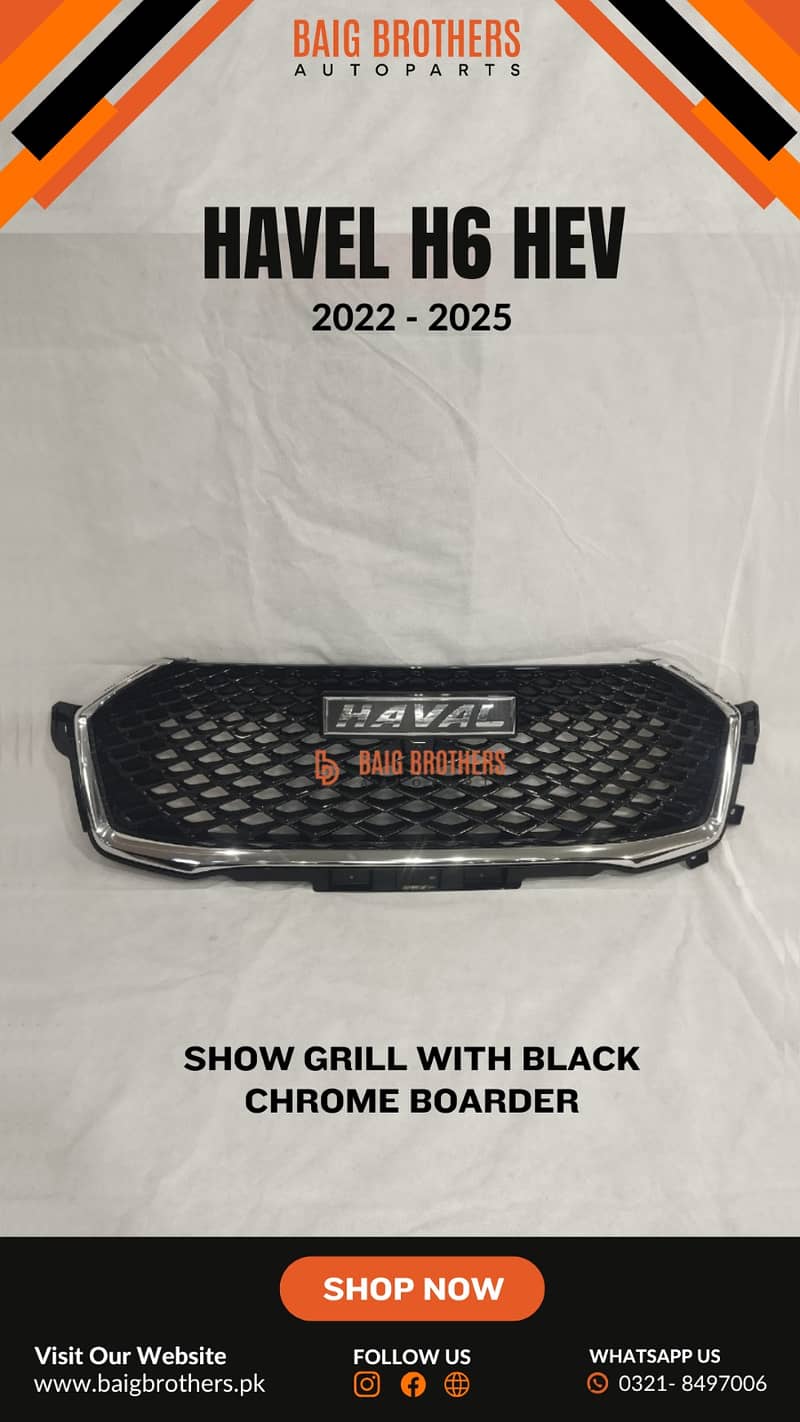 Byd Atto 3 Haval H6 Mg Hs Kia Stonic Hyundai Tucson Bonnet Light Grill 13