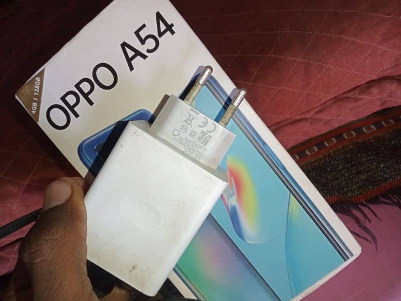 25000 oppo a54 4/128 with box charger contact 03038225971 8