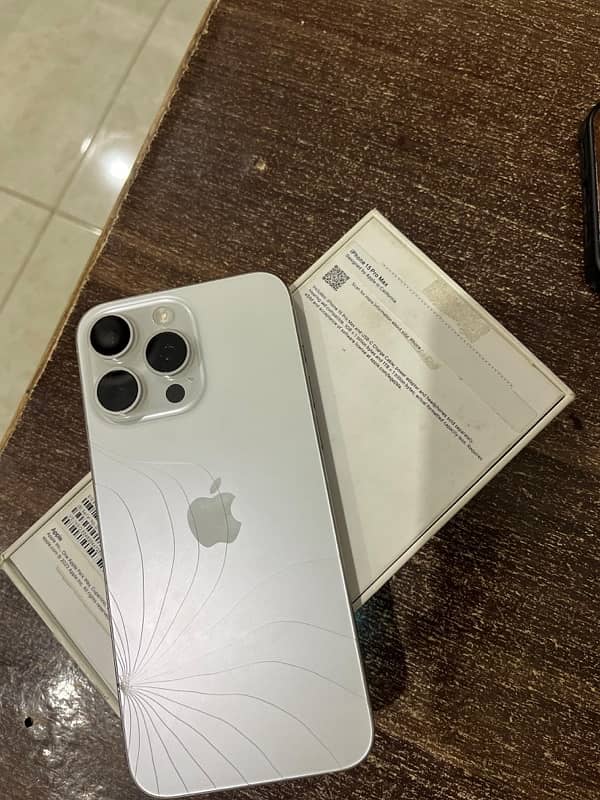 Iphone 15 Pro Max Non Pta JV ( Back ) condition 9/10 3