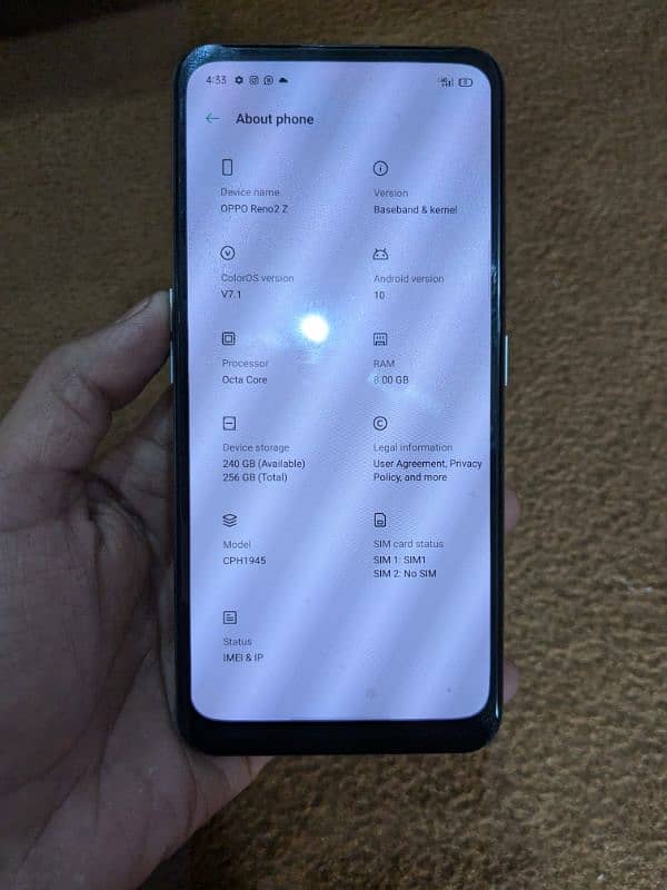 Selling oppo reno 2z with box in good condition 2