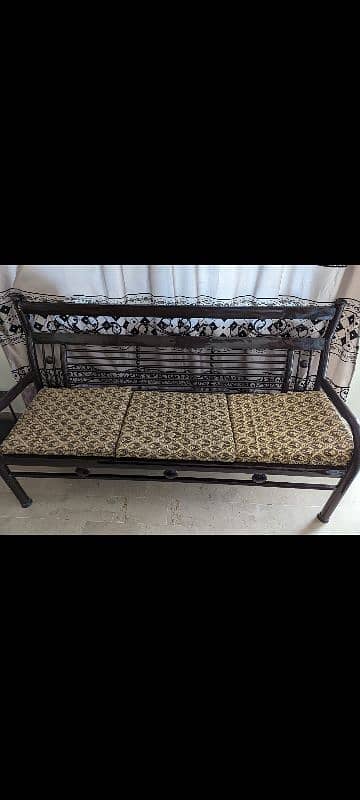 5 Seater Sofa set with heavy iron table 0