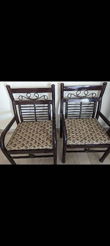 5 Seater Sofa set with heavy iron table 1