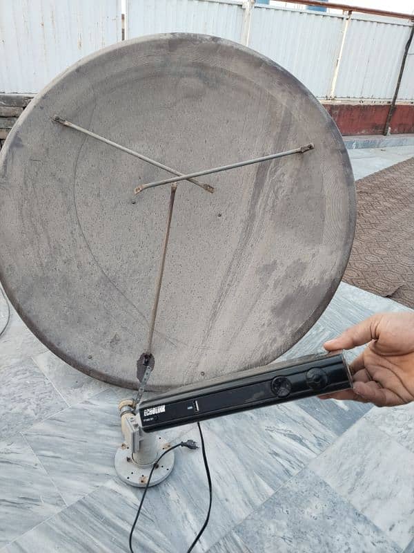 dish or receiver for sale gud condition 1