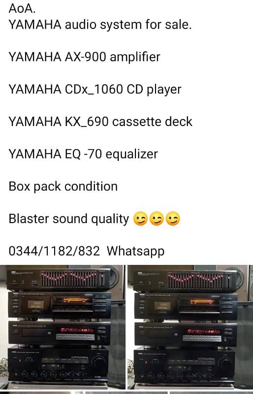 YAMAHA audio system for sale 11