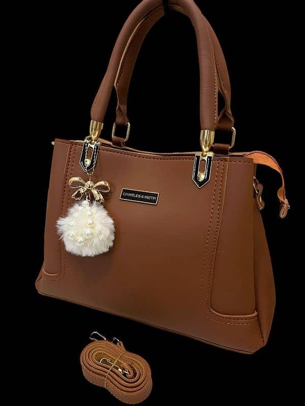 Women's PU leather Plain Hand Bag 1