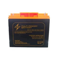 12 VOLT 18 AMPERE MULTI POWER BRAND NEW BATTERIES AVAILABLE