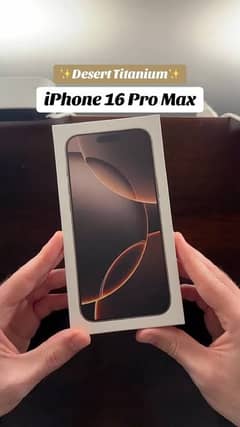 iPhone 16 pro max desert titanium 10/10 new jv