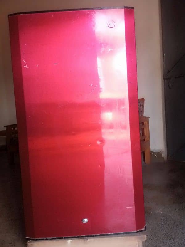 small fridge Red colour 0