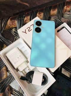 vivo y27 6+128 with box+charge